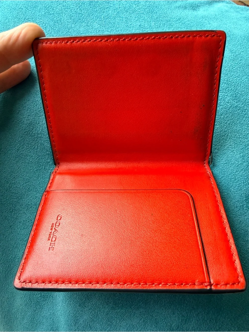 Coach 🔥 Magnetic Card Case | Miami Red | Magnetic Closure